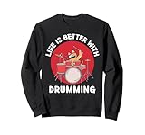 kawaii cat life is better with drumming kawaii estetica felpa
