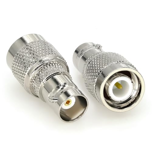 2PCS Conectores Coaxiales TNC Macho a BNC Hembra miniatura 6