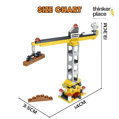 Image of STEM Construction Vehicle Building Blocks Set (97 Pcs) | DIY Crane Frame Toy for Kids 7+ Years (Boys & Girls) | Educational Engineering Toy | Creativity & Problem Solving