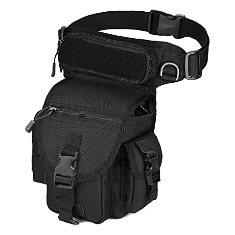 Drop Leg Bag,Multifunctional Drop Leg Waist Bag Military Tactical Molle for Men,Thigh Pack with Removable Thigh Strap for Motorcycle Cycling Riding Outdoors Camping Cover