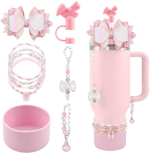 Hpebl 9PCS Accessories for Stanley Cup 30 40oz Tumbler Accessories, Pink - image 1