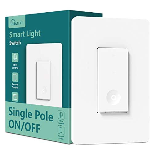 TREATLIFE Smart Light Switch, 2.4GHz WiFi Light Switch, Neutral Wire