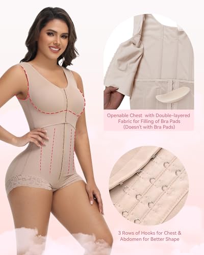 Image of SHAPSHE Fajas Colombianas Moldeadoras Full Body Shaper Postpartum Shapewear