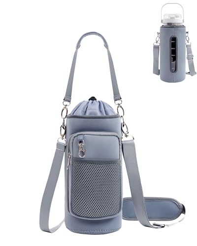 RHDZO Water Bottle Carrier Bag with Strap Insulated Water Bo