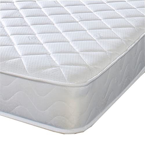 eXtreme comfort ltd Darcy Diamond Essentials Single Mattress (90 x 190cm) | Foam-Free Bonnell Spring | Cooltouch Breathable Cover | Plush Comfort Support | 18cm Deep Value Mattress | UK Made
