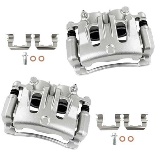 Image of cciyu Front Left & Right Brake Calipers Assembly w /Bracket 19B3209 19B3208 2007 2008 For Hyundai For Entourage,2006 2007 2008 2009 2010 2011 2012 2014 For Kia For Sedona