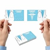 100 Pcs Appointment Business Cards - Client Reminder for Clinic, Wellness Center, Office, Hair Salon, Spa, Pet Groomer, Massage Studio, 3.5' L x 2' W (Clinic)