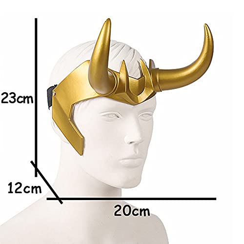 Cafele Superhero Helmet Horns Cosplay, 2021 Tv Superhero Series Movie Thor Ragnarok Superhero Crown Mask Cosplay Halloween Costume Accessories (Superhero Helmet) #TOP2