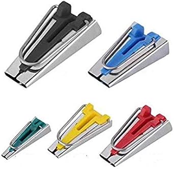 Sew-link Set of 5 Size Fabric Bias Tape Maker Tools 6mm 12mm 18mm 25mm 50mm Fabric Sewing Quilting Bias Binding Maker