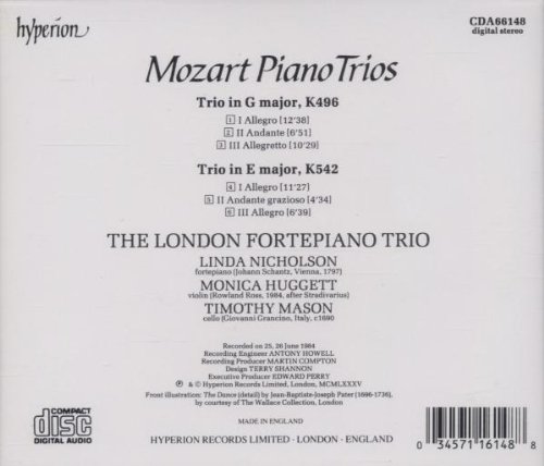 Mozart: Piano Trios K496 & 542