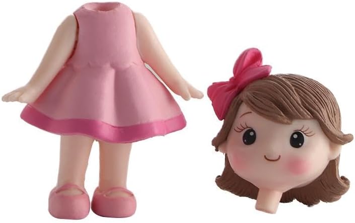 Cake Topper Happy Love Figurine Bakeware Shower Ornaments Little Princess Miniatures