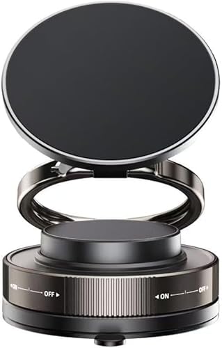 Vacuum Suction Magnetic Car Phone Holder for Magsafe| Ugraded with N52 Strong Magnets| 360° Rotating Foldable Hands-Free Magnetic Phone Mount Stand Holder for iPhone 16 Pro MAX 15 14 13 12 & Android