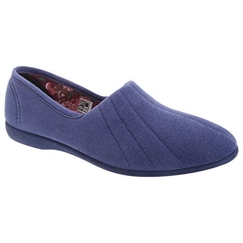 GBS Audrey Ladies Womens Classic Slipper BlueBerry - 6