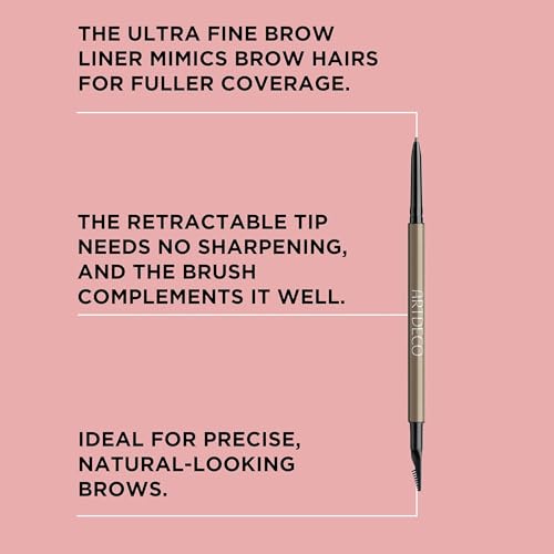 6. Bild von ARTDECO Ultra Fine Brow Liner - präziser Augenbrauenstift mit ergonomischem Bürstchen - 1 x 9 g 9 g (1er Pack)