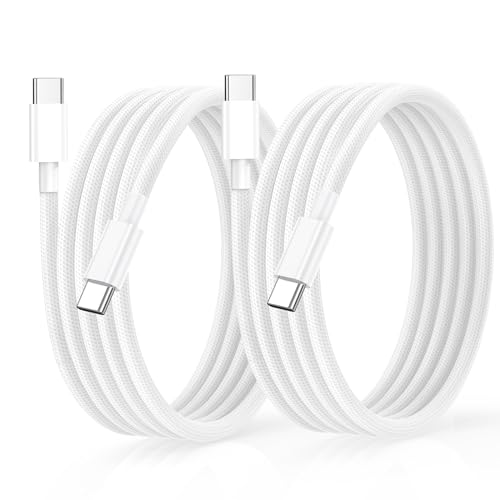 2Pack USB C to USB C Charger Cable 6FT for iPhone 15 Charger USB C Cable 60W USBC Type C Fast Charging Cord Compatible with Samsung/MacBook/Google/Pro/Plus/Android/LaptopCell Phone Charger Cable
