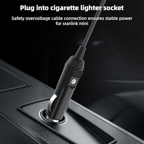 13FT Starlink Mini 12V Power Cable, Waterproof Starlink Mini Cigarette Lighter Adapter, Heavy Duty Car Charger - Image 4