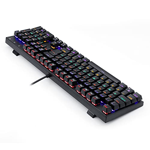 Teclado Mecânico Gamer Redragon Rudra Preto Iluminação Rainbow ABNT2 K565R-2