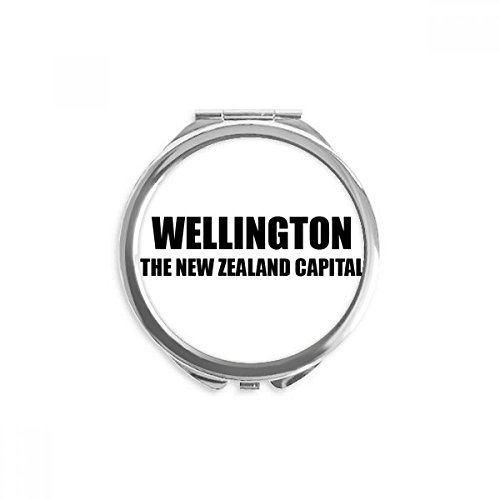 Miroir rond maquillage portable Wellington Nouvelle-Zélande compact 2,6 pouces