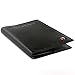alpine swiss Men's RFID Blocking Leather Passport Cover ID Protection Travel Case, Black, One Size