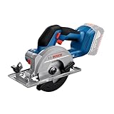 Bosch Professional 18V System sierra circular a batería GKS 18V-51 (motor Brushless sin escobillas, incl. 1 disco de corte [140 mm], guía paralela, sin batería/cargador)