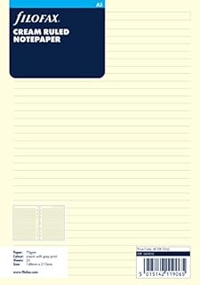 Filofax A5 Cream Ruled Notepaper