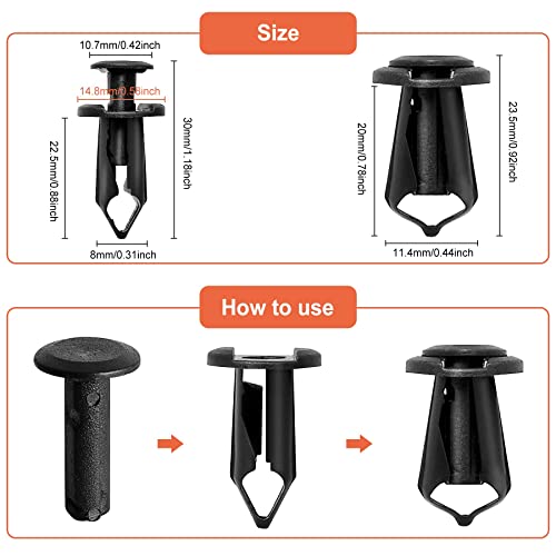 Belleone 35PCS Engine Splash Shield Body Bolts Screws - Fender Bumper Clips Rivets - Splash Shield Hardware Bolts Kit Fit for Nissan 350z 370z Infiniti G35 G37 FX35 FX45 - Image 5