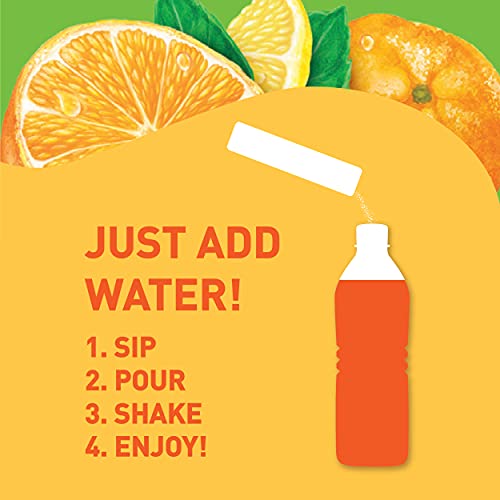 Tampico Singles To Go Drink Mix Packets, Citrus Punch, 6-Count Box – Zero Sugar, Low Calorie Powdered Drink Packets, 100% DV of Vitamin C per Serving, Convenient, On-The-Go Water Enhancers