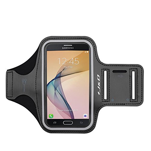 J&D Armband Compatible for Galaxy Note 10/Xcover 4S/J7 2017/J7 Prime/J7 V/J7 Perx/J7 Sky Pro/J3 2018/J3 V 3rd Gen/J3 Achieve/J3 Star, Sports Running Armband with Key Holder Slot Earphone Connection