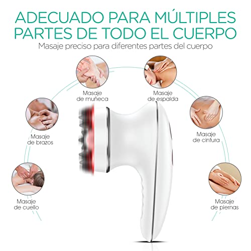 VOYOR-Masajeador-Anticelulitico-Electrico-Celulitis-Masajeador-Set-Masajeador-Celulitis-para-Rostro-Mano-Brazo-Cuello-Pie-Cuerpo-3-Cabezas-Muti-funcionales-Impermeable-IPX7-Sin-Cable-Recargable