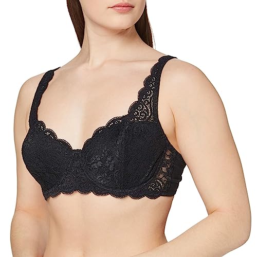 Triumph Damen BH Amourette 300 WHP X, mit Bügel, Gepolstert, Verstellbare Träger, 85B, Schwarz