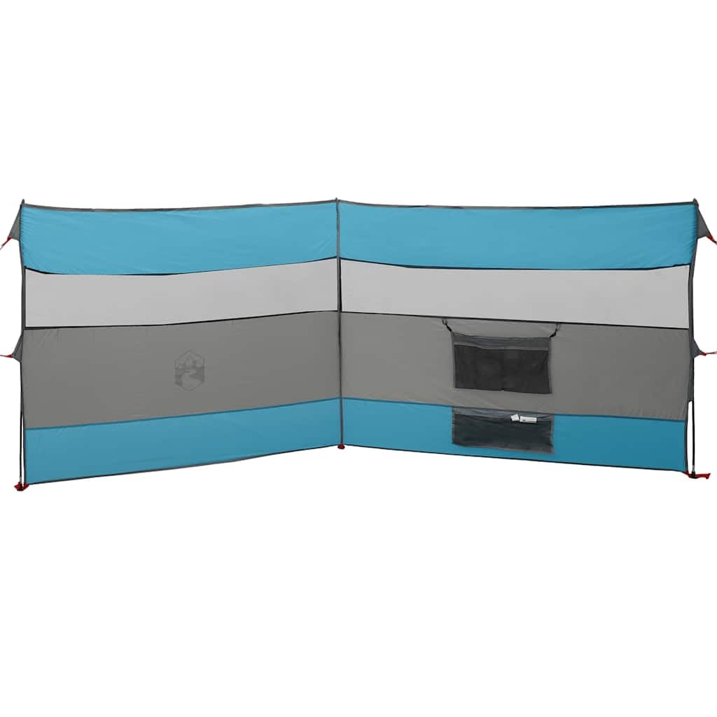Paravento da campeggio, blu, 508x, impermeabile, con rivestimento in poliestere 185T, portatile, pieghevole, per spiaggia, giardino, terrazza, picnic, festival e uso esterno