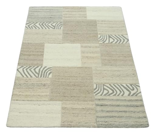 Teppich 100% Natur Wolle Ungfärbt, Nepal Handgefertigt Orientteppich HT318 170X240 cm