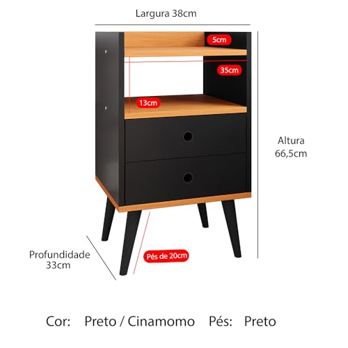 Kit 2 Mesinhas de Cabeceira Retrô Jogo Mesa Canto Lateral Cama Gavetas Nicho Decorativo Aparador Qua