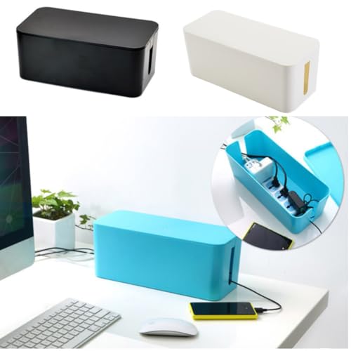 Boîte de rangement de câbles pour usage domestique salon et bureau propre