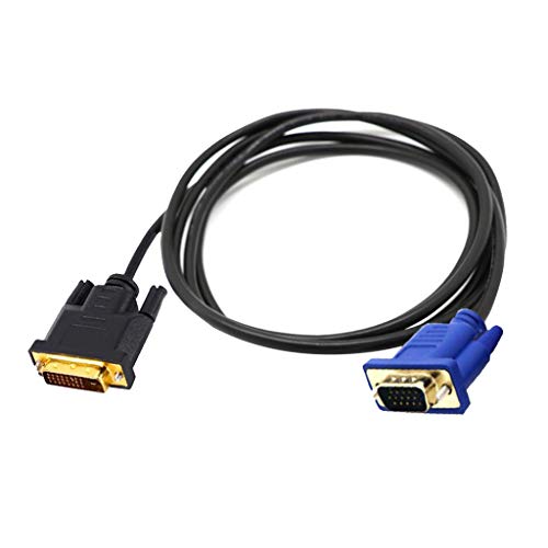 Flameer 1.5Metre DualLink DVI-I DVI Para VGA D-Sub Adaptador De Vídeo Conversor De Cabo 1.5M