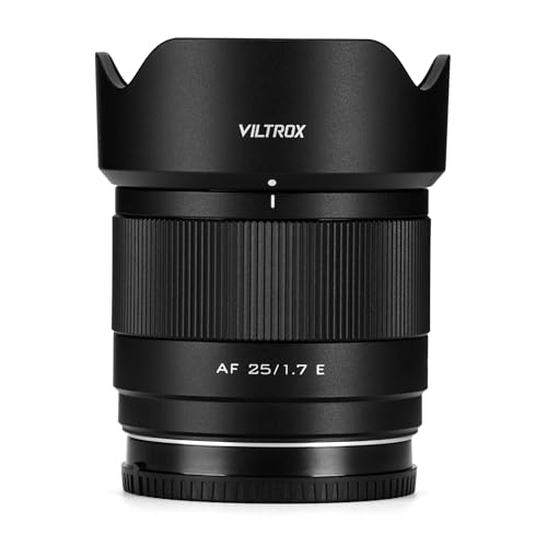 Image of VILTROX 25mm f /1.7 F1.7 Auto Focus Large Aperture APS-C Lens Pocket Dispo FE Lens Compatible with Sony E-Mount Cameras A6400 A6500 A6600 A6700 ZV-E10 A7C A7RII A7SII A7II A7RIII A9 A1 ZVE1 A7CR