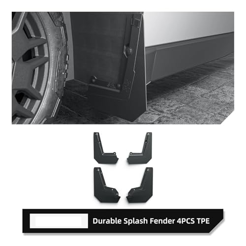 Guardabarros para Tesla Cybertruck con protector contra salpicaduras de rueda 6