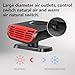 12V 150W Car Heater Auto Heater Fan, Portable Car Heater New upgrade Portable, 2 in 1 Fast Heating or Cooling Fan, Auto Heater Fan Plug in Cigarette Lighter, Car Windshield Defogger 360°