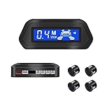 Rückwärtsradar Auto-Display-Bildschirm Rückwärtsradar Sound-Alarmgerät mit 4 Sensoren Rückwärts-Sensor-Kit unterstützt Inspektionsabstand von 0–2 m, Parkplatz-Rückwärtsradar