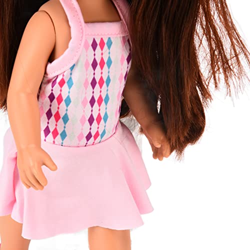 Boneca branca, 14 polegadas, boneca branca feminina, realistas, dobráveis, lindos brinquedos de vini