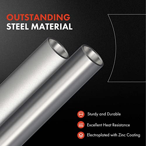 A-Premium Automatic Transmission Oil Cooler Line Hose Assembly Compatible With Dodge Grand Caravan Chrysler Town & Country 2008-2010 Voyager V6 3.3L #TOP3