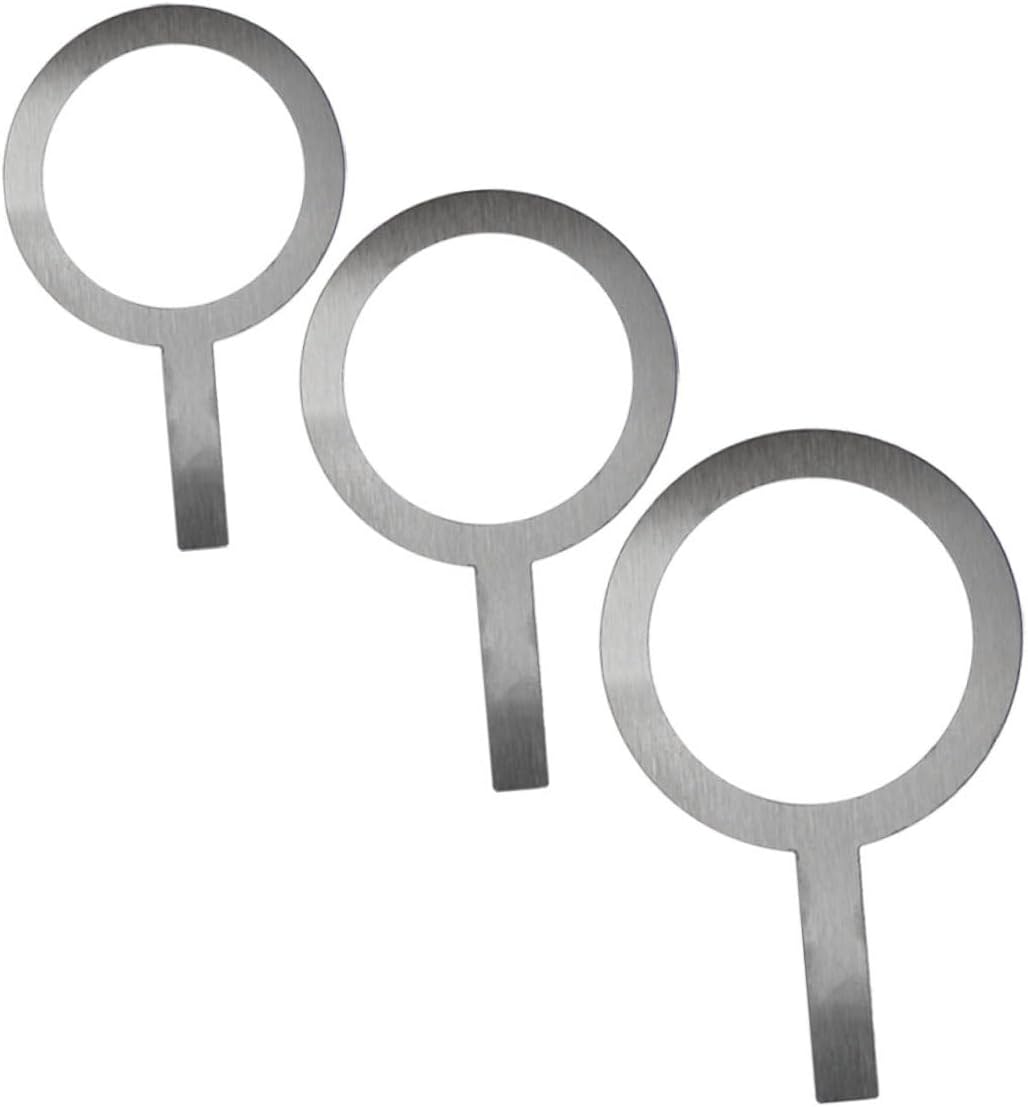SOLUSTRE 9pcs Stainless Steel Tea and Coffee Cup Rim Gaskets for Easy Beverage Baking Wear-resistant Design for Cafes and Restaurants
