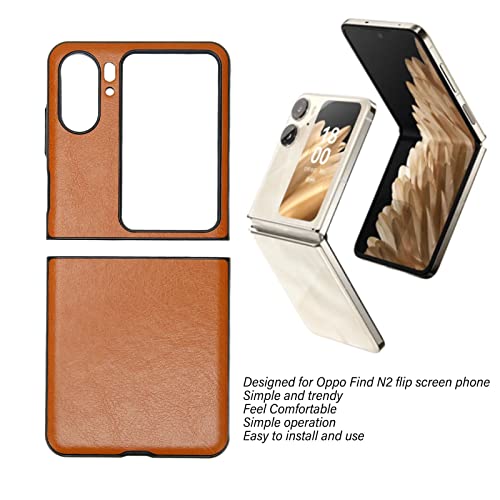 Rankomu Fodral för Oppo Find N2 Flip - Trendigt Skydd i Brun