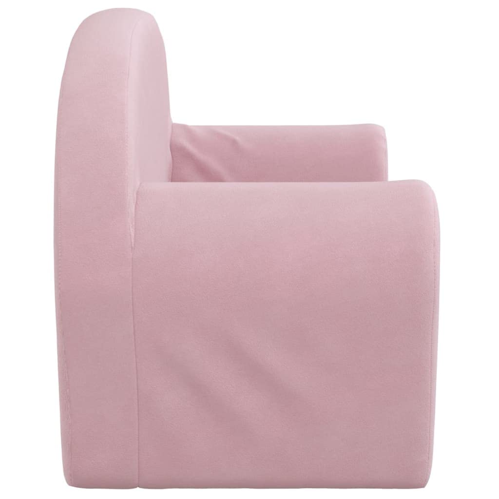 Générique Canapé pour Enfants 2 Places Rose Peluche Douce, Meubles, Mobilier pour bébés & Tout-Petits, Rose, (Poids 2.3KG)