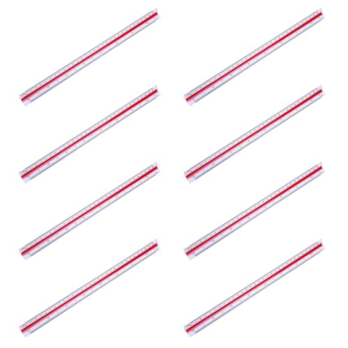 Règle triangulaire en plastique pour décoder facilement les échelles de plan