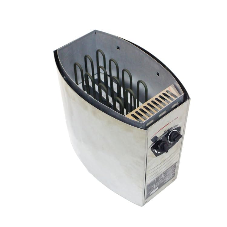 Mondospa Poêle pour sauna finlandais 4,5-6 kw avec commande intégrée, pour usage domestique et privé (4,5 kw)