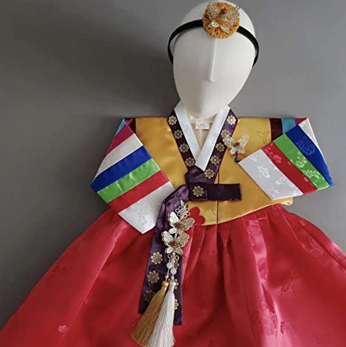 Korean Baby Girl Hanbok for 1~8y/o Multi-Colored Sleeve Jeogori Girl Baby Kids Hanbok Korean Traditional Dress3