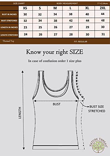 Image of Nature Thread Women's Tailored Fit Thermal Top | Sleeveless Thermal Camisole