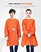 Royar beauty Kids Art Smock, Waterproof Apron with Pocket for Children, Artist Painting Aprons Smocks with Long Sleeve for Boys and Girls (Orange, Ages 4-8)