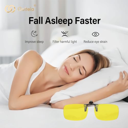 Goiteia Occhiali con clip con blocco della luce